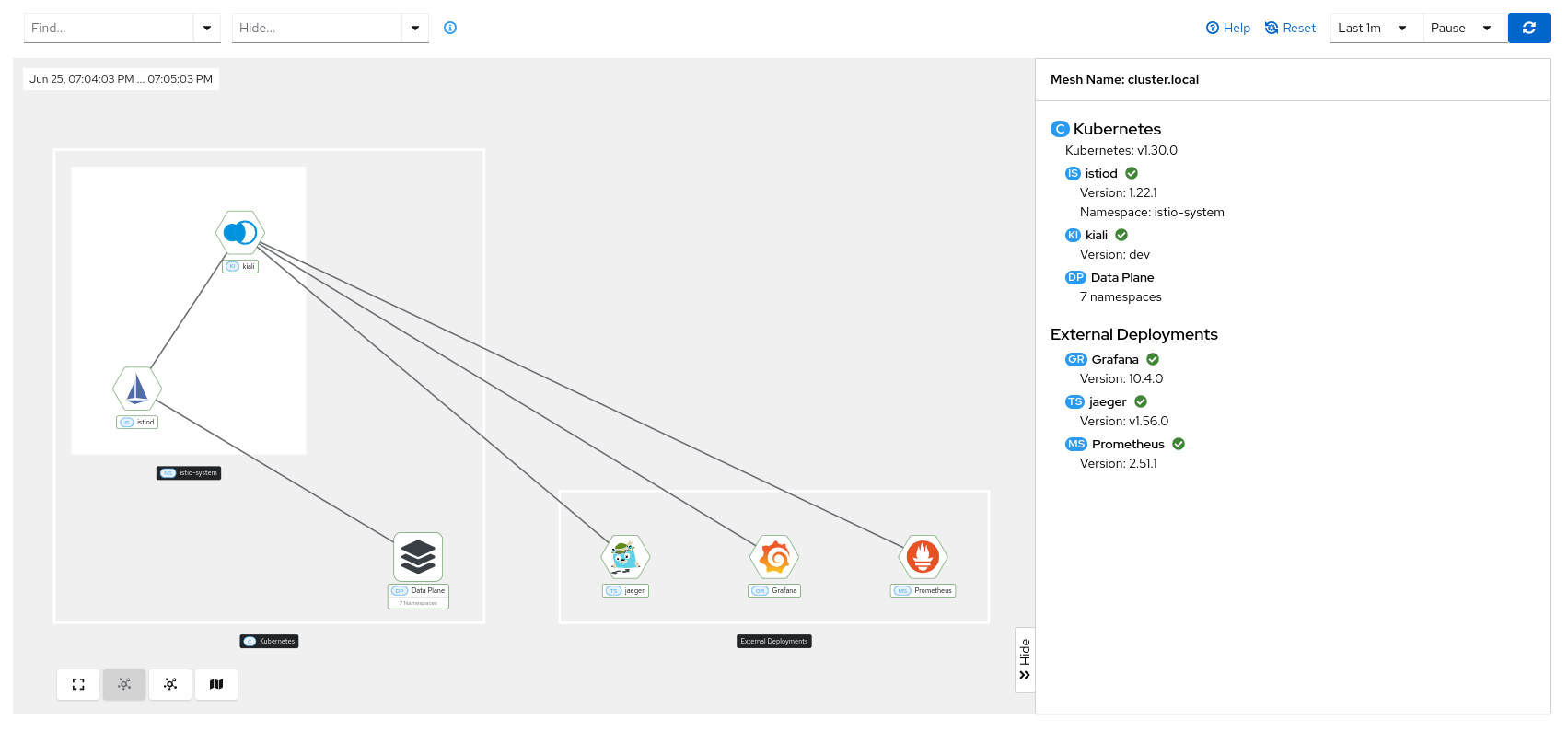 Mesh overview information