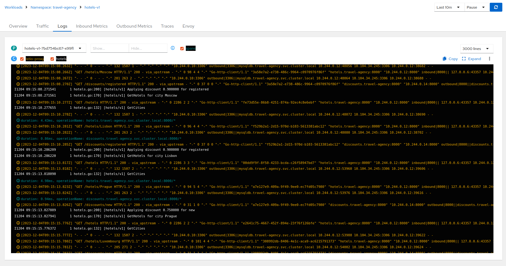 Logs with Tracing